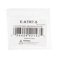 Install Bay 7.5 Amp 2 Leg Micro ATR Fuse - 5PK - E-ATR7-5