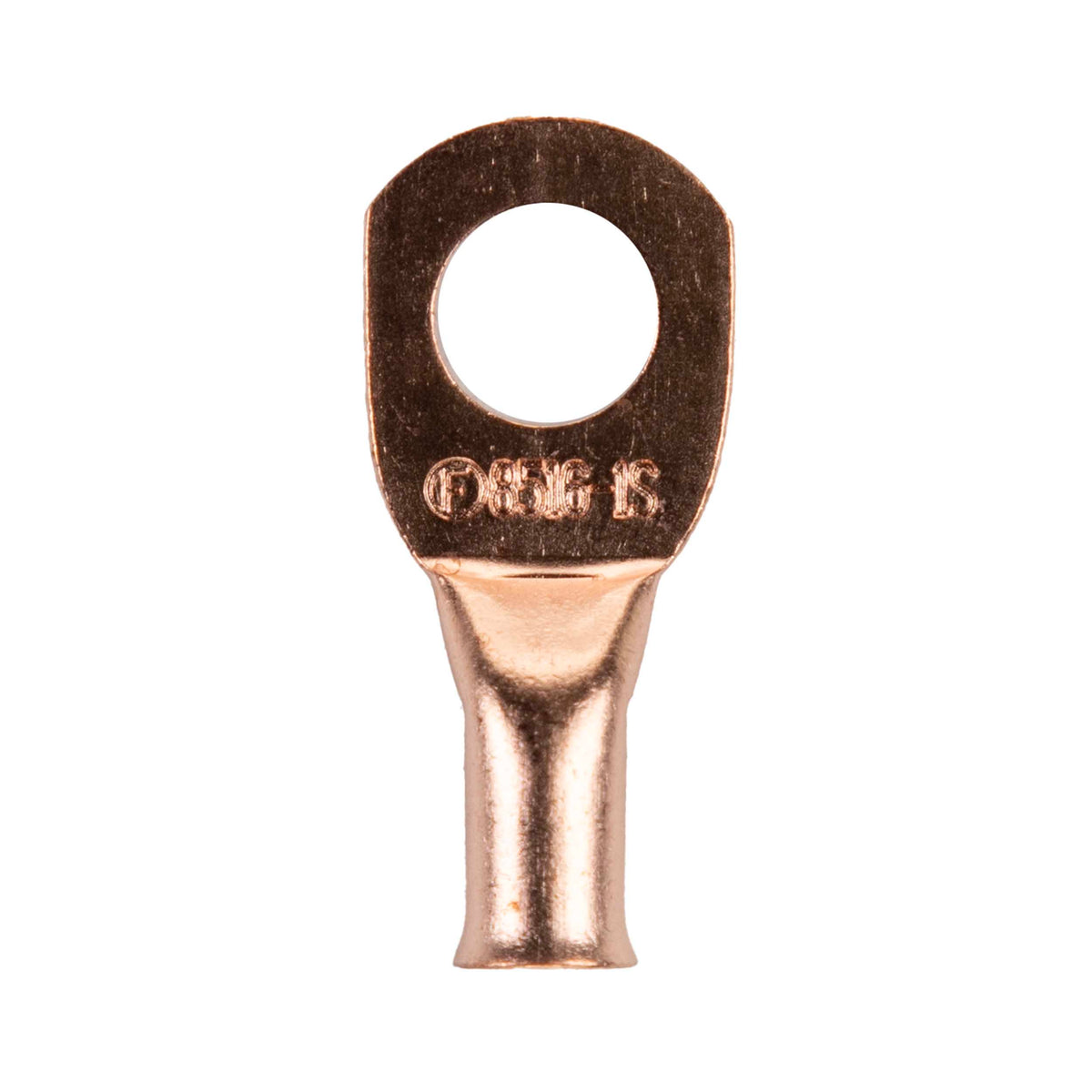 Install Bay Copper Uninsulated Ring Terminal 8 Gauge 5/16 inch - CUR8516
