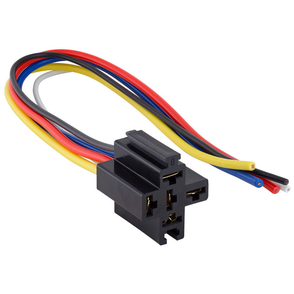 Install Bay Locking Relay Socket With 12 Inch Lead Wire - Each - ERS-123
