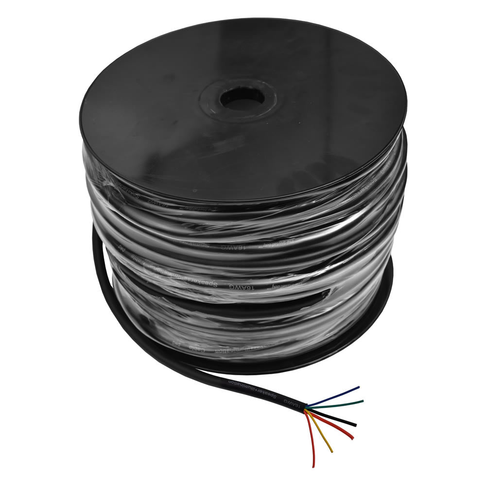 Install Bay 6 Conductor Wire | 2 Speaker/4 RGB | 250 ft. - SWLED6-250