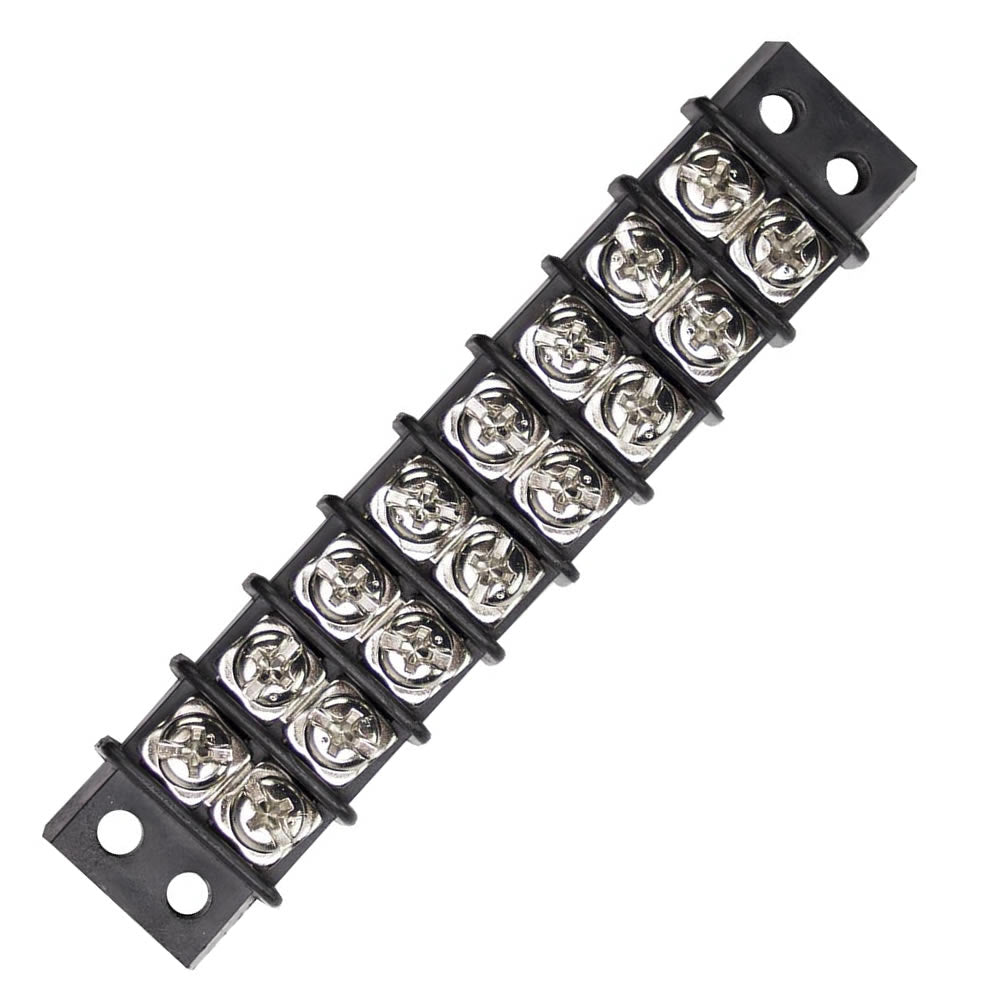Install Bay Barrier Strip 12-22 GA NO.8 Spade - 8 Position - 10 Pack - IBBS8P