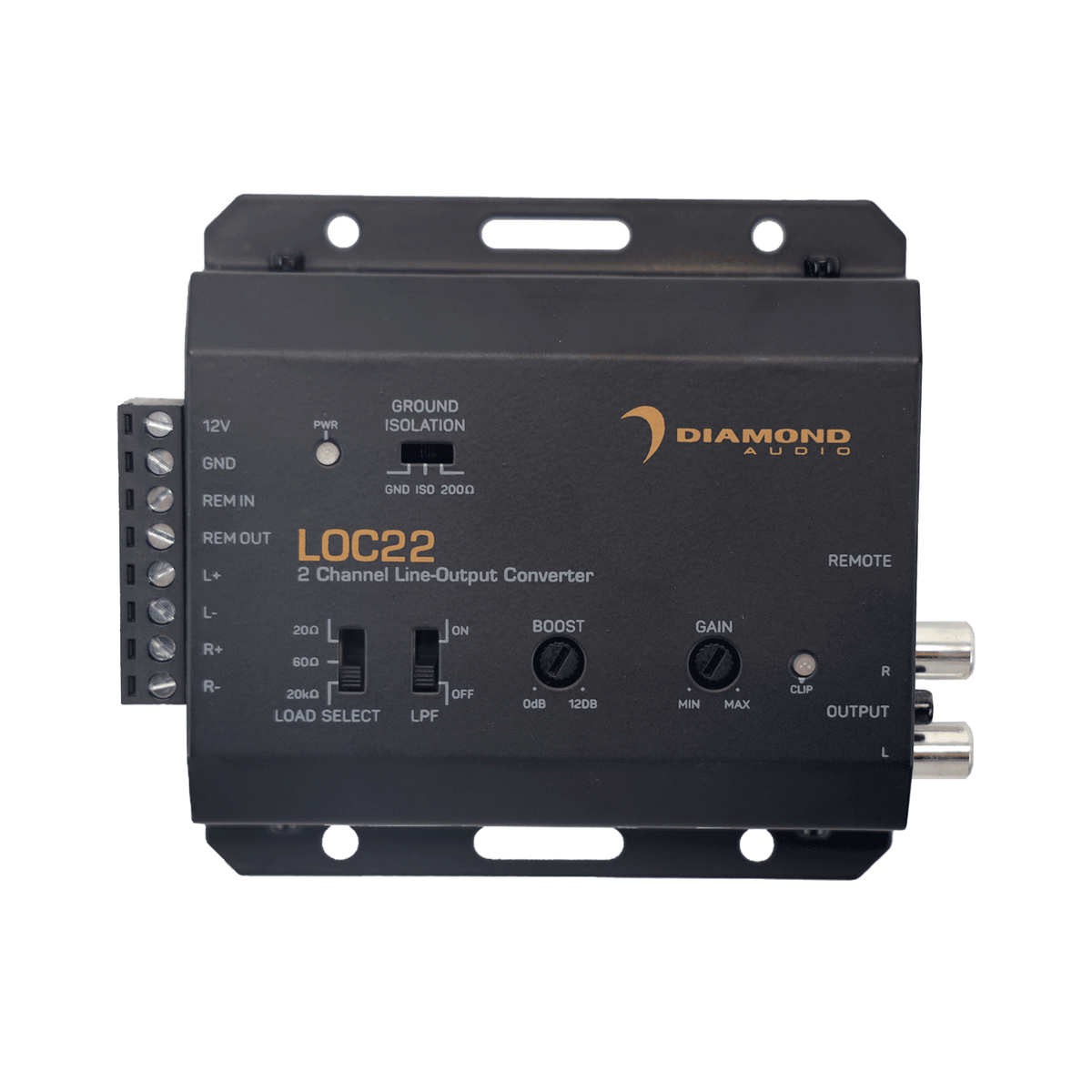 Diamond Audio 2-Channel LOC Series Line-Output Converter (2 In/2 Out) - LOC22