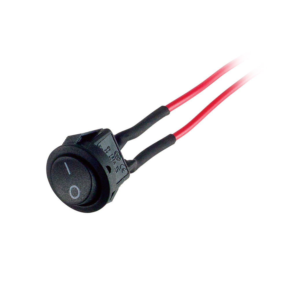 Install Bay Round Rocker Mini OFF-ON Prewired - Pack of 5 - IBRRSM