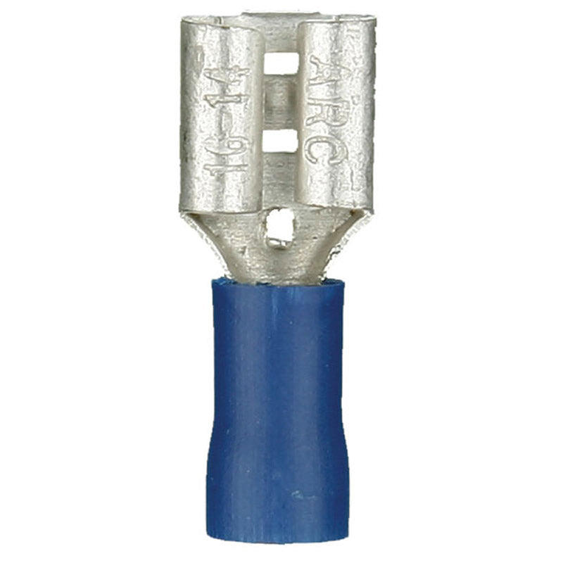 Install Bay Blue Vinyl Female Quick Disconnect 16-14 Gauge .205 - BVFD205