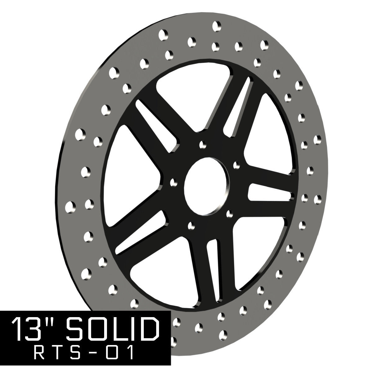 13" RTS-01 BLACK ROTOR