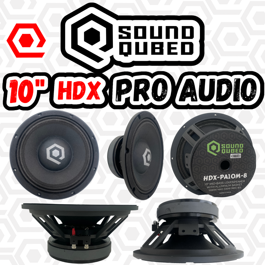 SoundQubed HDX Series Pro Audio 10" Speaker (single)