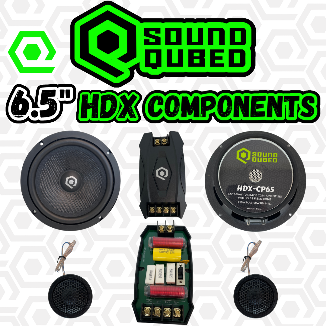 SoundQubed HDX Series 6.5" Component Set (Pair)