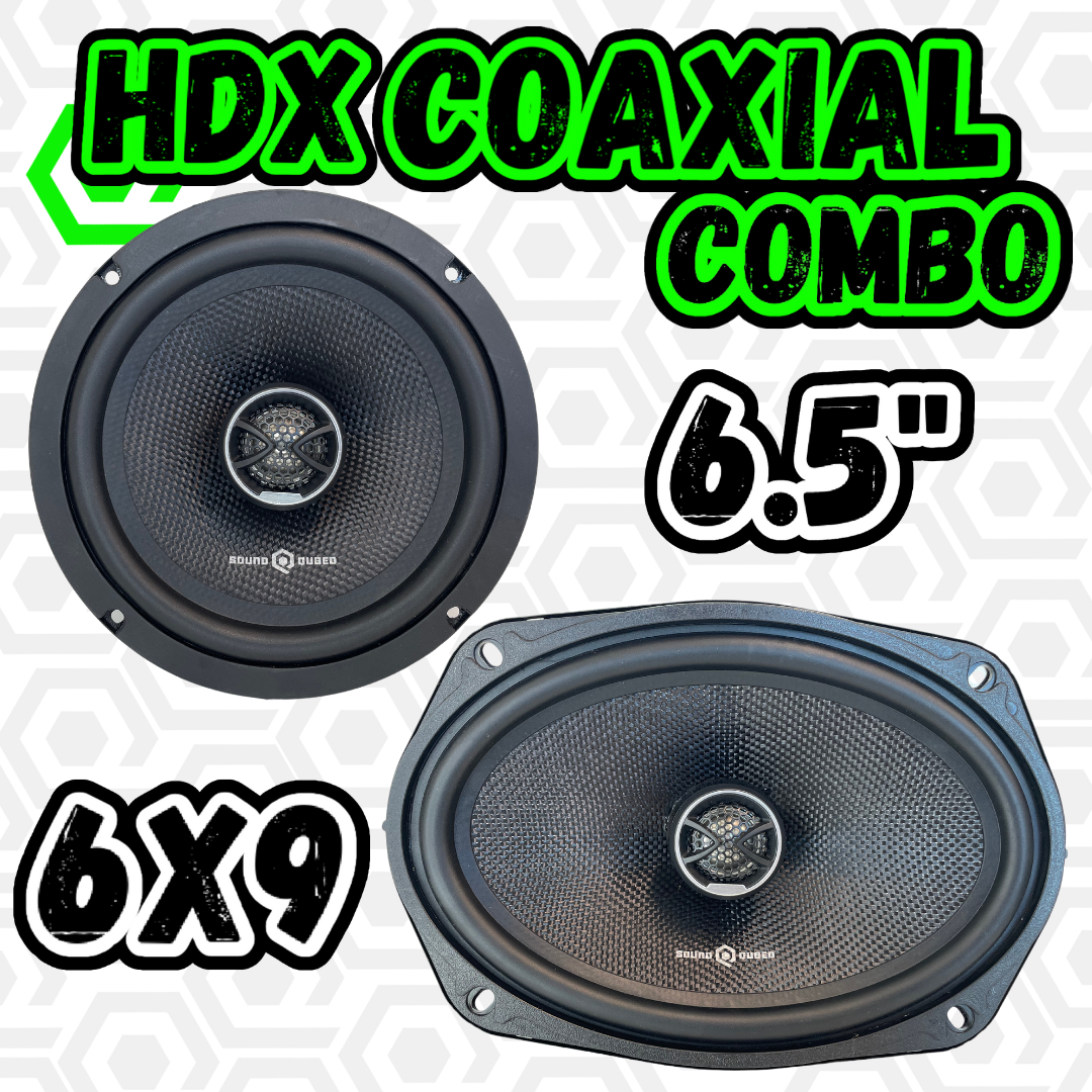 SoundQubed COMBO HDX Coaxial 6.5" + 6x9" speaker set