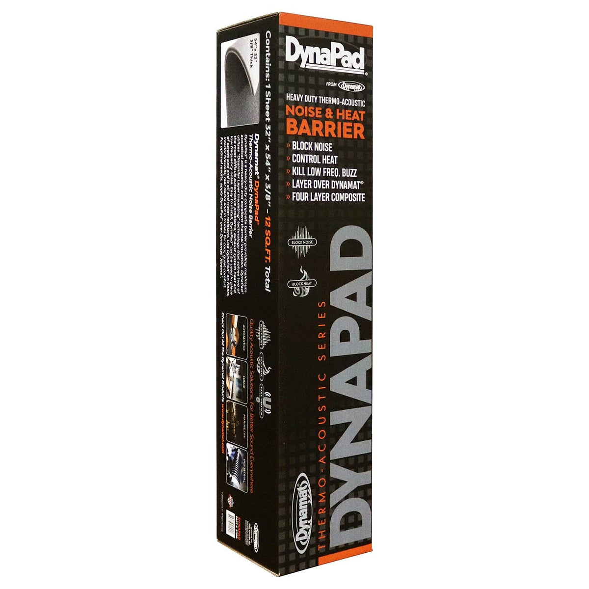 Dynamat DynaPad 3/8" Thick Liner 12 sq. ft.