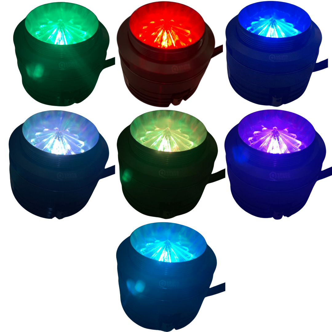 SoundQubed 1.6" HDX-PT2N Compression Neodymium Super Bullet Tweeter with RGB LED Light