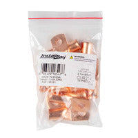 Install Bay Copper Uninsulated Ring Terminal 2 Gauge 1/4 inch - CUR214