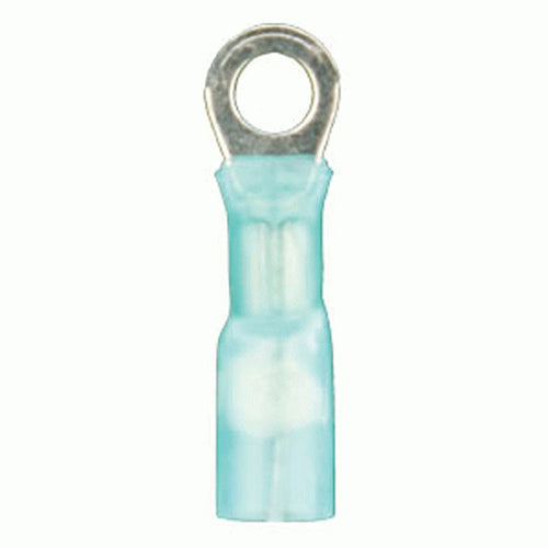 Install Bay Heat Shrink Blue Ring Terminal 16-14 Gauge 5/16 inch - HSBRT516