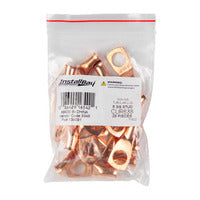 Install Bay Copper Uninsulated Ring Terminal 6 Gauge 3/8 inch - CUR638