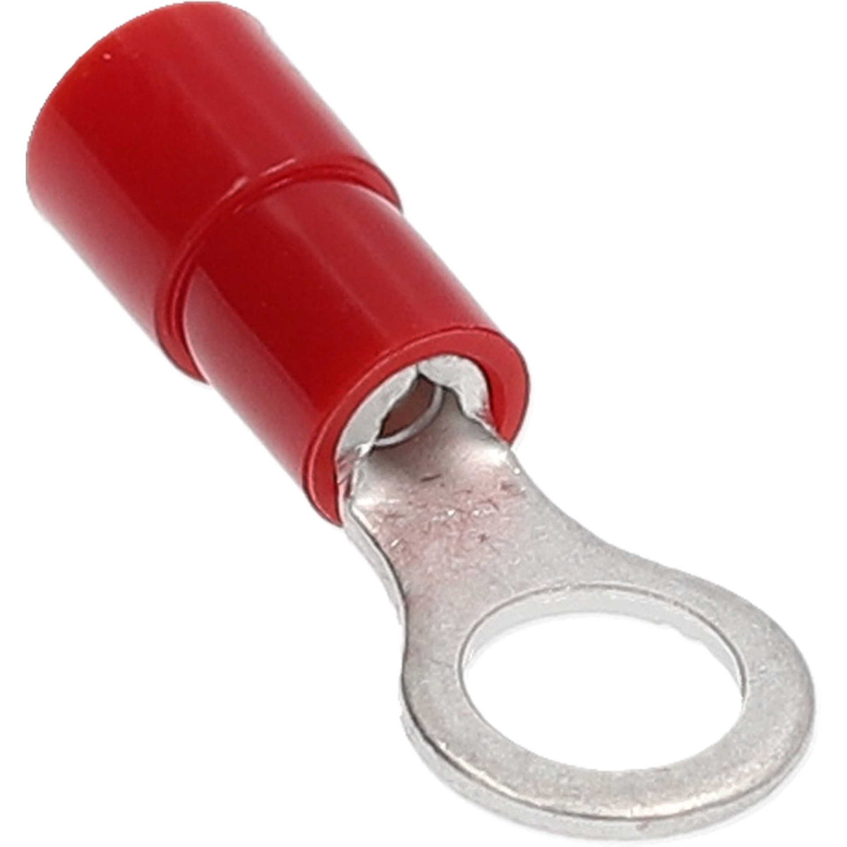Install Bay Red Nylon Ring Terminal 22-18 Gauge #6 - Package of 100 - RNRT6