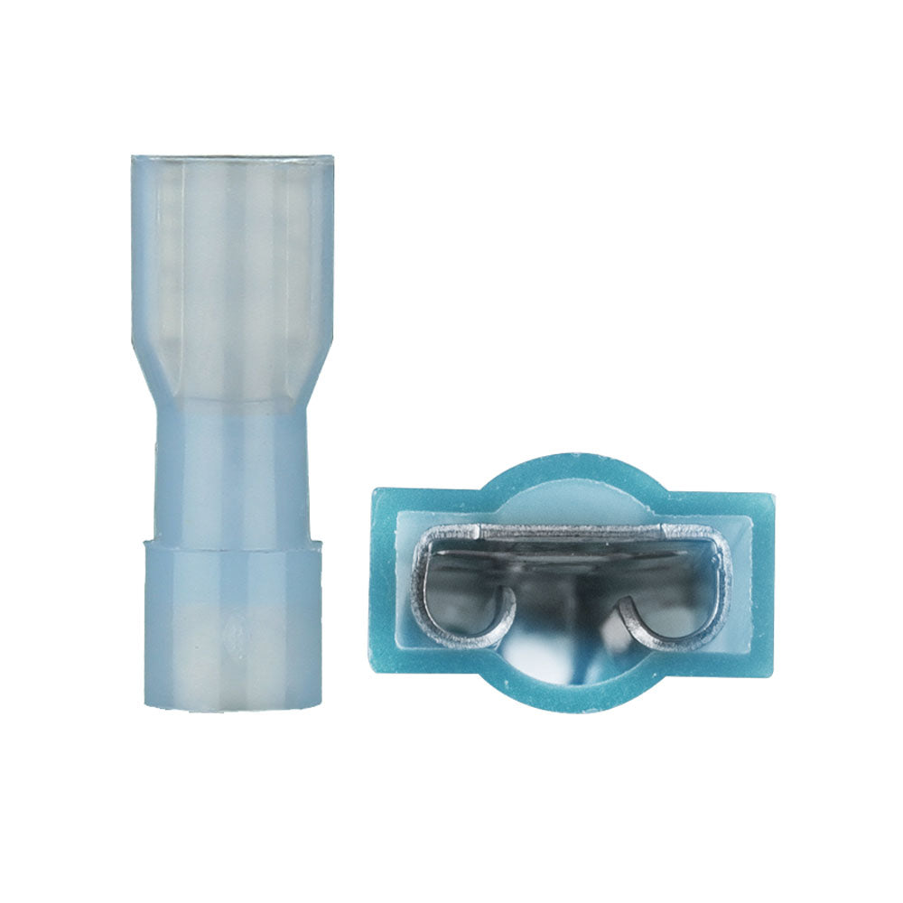 Install Bay Blue Nylon Female Quick Disconnect 16-14 Gauge .187 - BNFD187F