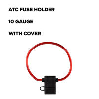 Install Bay ATC Fuse Holder With Cover 10 Gauge - Package of 10 - ATFH10C-10