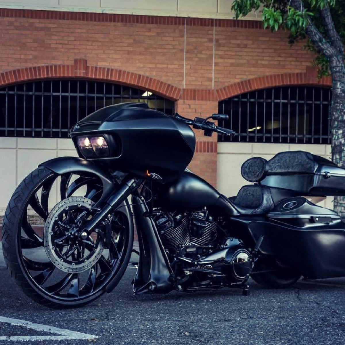 30 Inch El Krwa 3D Black Harley Wheel