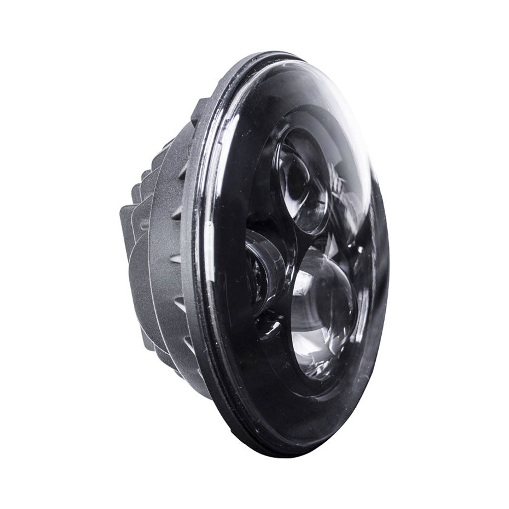 Metra Black Round Motorcycle Headlights - 7 Inch - BC-701B