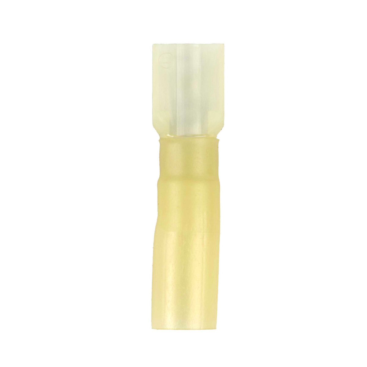 Install Bay Heat Shrink Yellow Male Quick Disconnects 12-10 Gauge .250 - HSYMFI