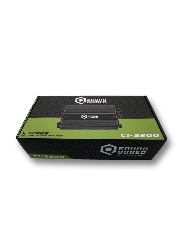 SoundQubed C1-3200 3,200w RMS Mono Amplifier Full Range Hybrid Compact Class D