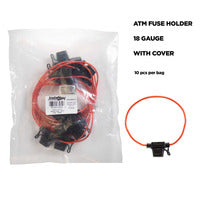 Install Bay ATM Water Resistant 18 GA Fuse Holder W/Cap - 10 pack - ATFH18MC-10