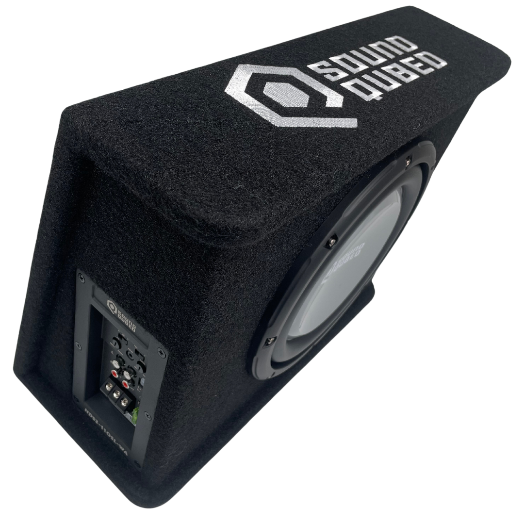 SoundQubed HDS2 10" Subwoofer Wedge Loaded and Powered Enclosure