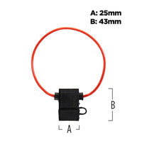 Install Bay ATC Fuse Holder With Cover 18 Gauge - Package of 10 - ATFH18C-10
