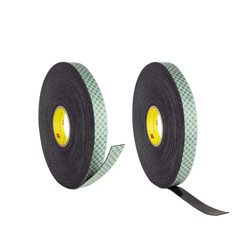 Install Bay Double Coat Urethane Foam Tape Black - 1 in x 36 yd - 3M4056