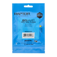 Raptor Mid Series Nickel-Plated Mini ANL Fuses | 80A | 2 Pack - RMANL80