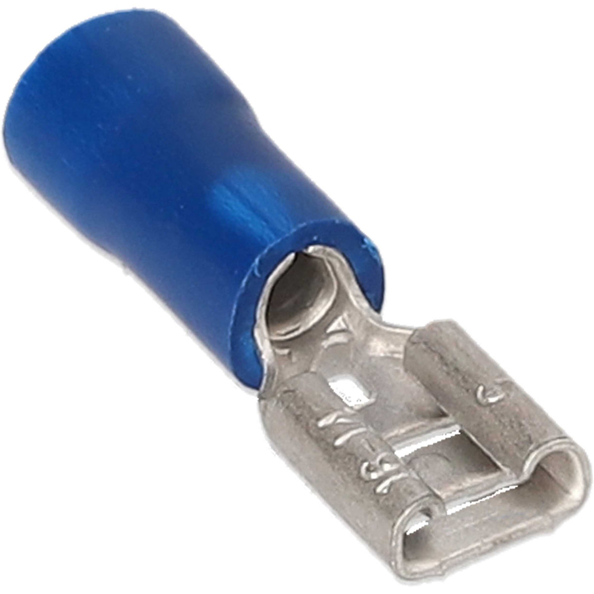 Install Bay Blue Vinyl Female Quick Disconnect 16-14 Gauge .187 - BVFD187