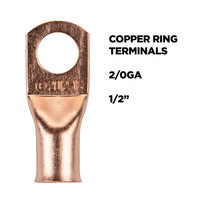 Install Bay 2/0 GA 1/2In Copper Ring - 5Pk - CUR2012