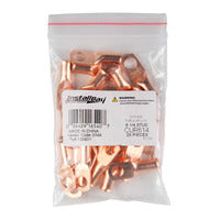 Install Bay Copper Uninsulated Ring Terminal 6 Gauge 1/4 inch - CUR614
