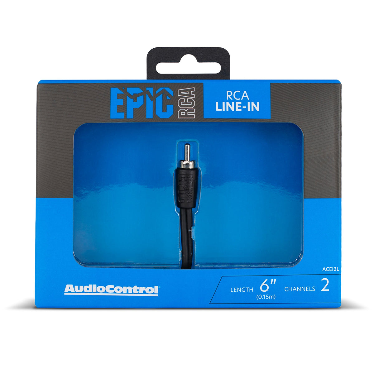 AudioControl EPIC ACEI2L Twistcore Pair RCA Line-In (6in)
