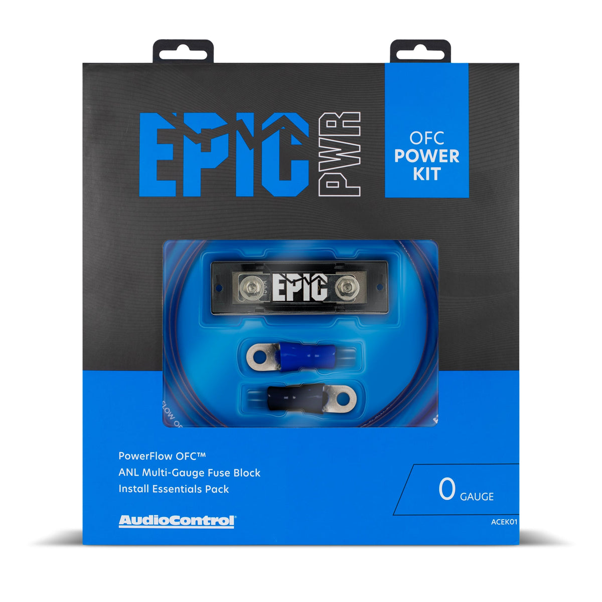 AudioControl EPIC ACEK01 PowerFlow OFC Amp Wiring Kit (0 Gauge)