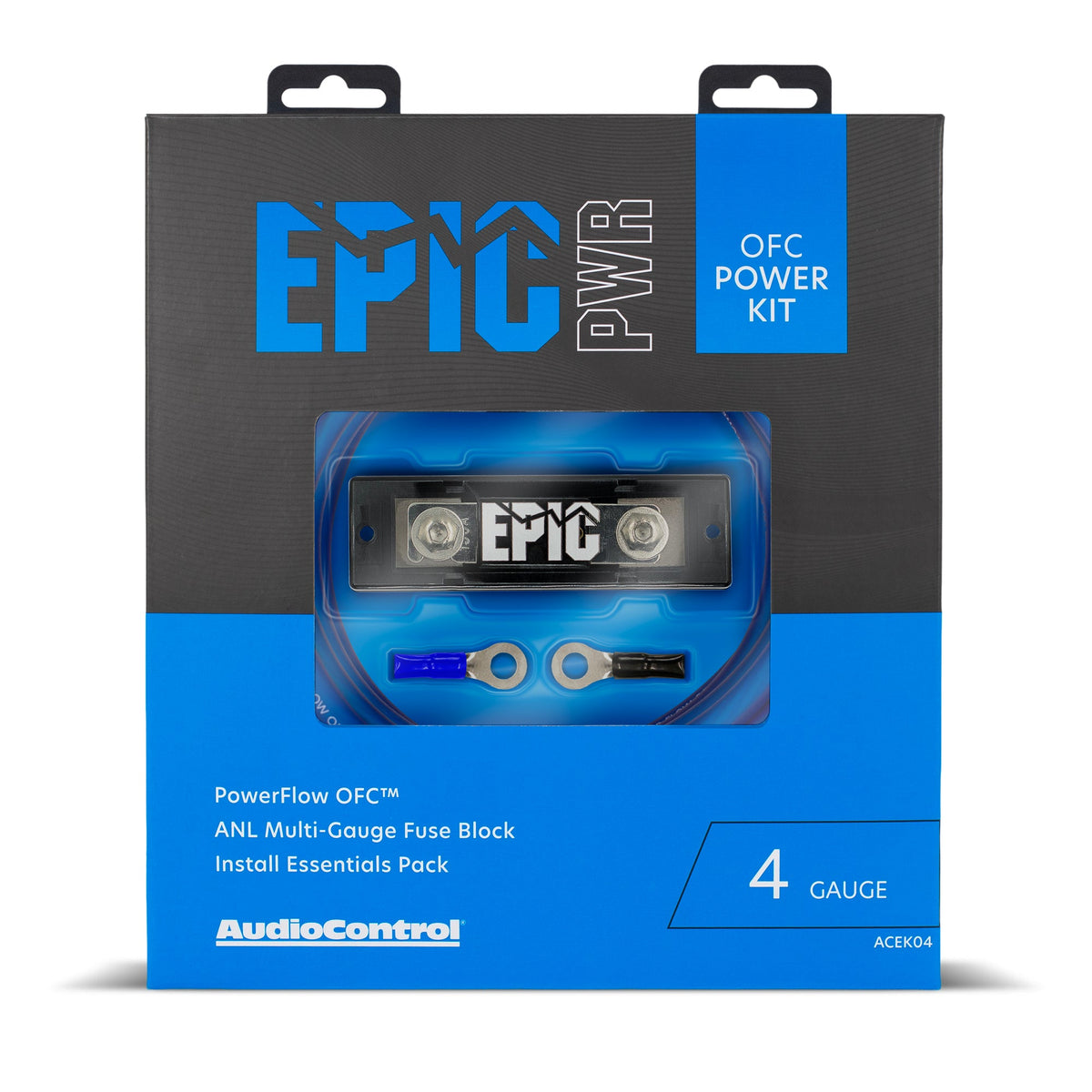 AudioControl EPIC ACEK04 PowerFlow OFC Amp Wiring Kit (4 Gauge)