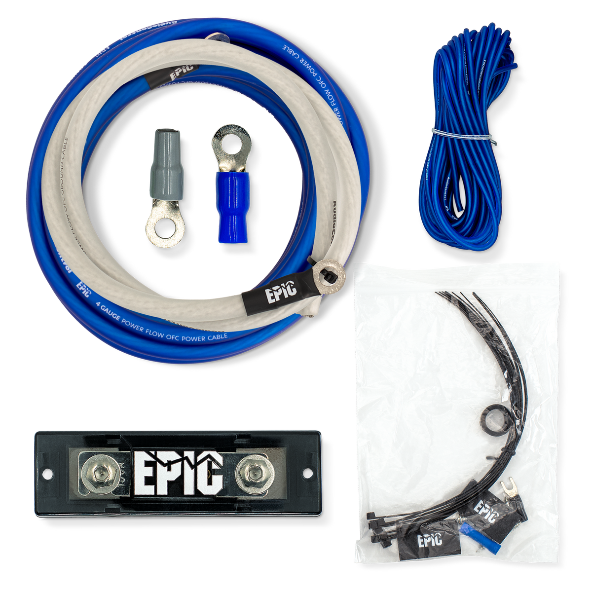 AudioControl EPIC ACEK04 PowerFlow OFC Amp Wiring Kit (4 Gauge)