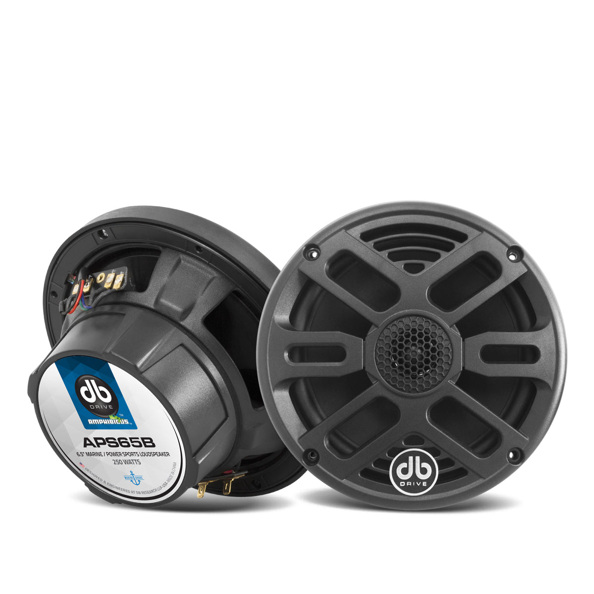 DB Drive APS65B : 6.5" 2-Way Marine Loudspeakers (Black) (1 Pair)