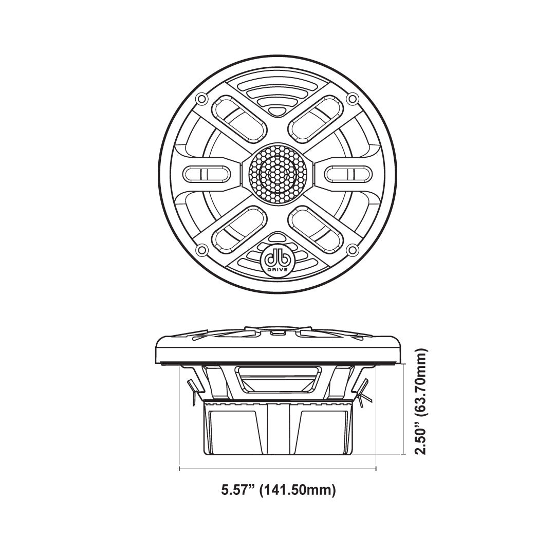 DB Drive APS65W : 6.5" 2-Way Marine Loudspeakers (White) (1 Pair)