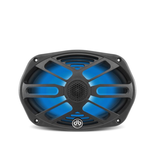 DB Drive APS69RGB : 6"×9" Marine Loudspeakers W/RGB Accent Lighting (Black) (1 Pair)