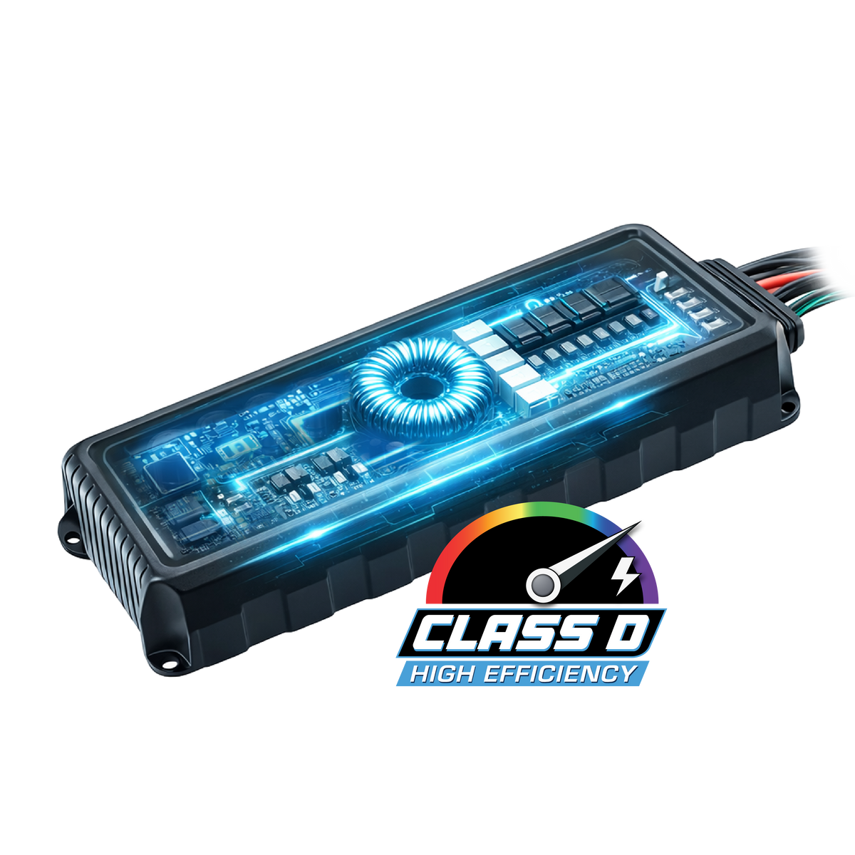 Euphoria EMA-600.4 : Marine 4-channel Class D amplifier includes matched wire harness