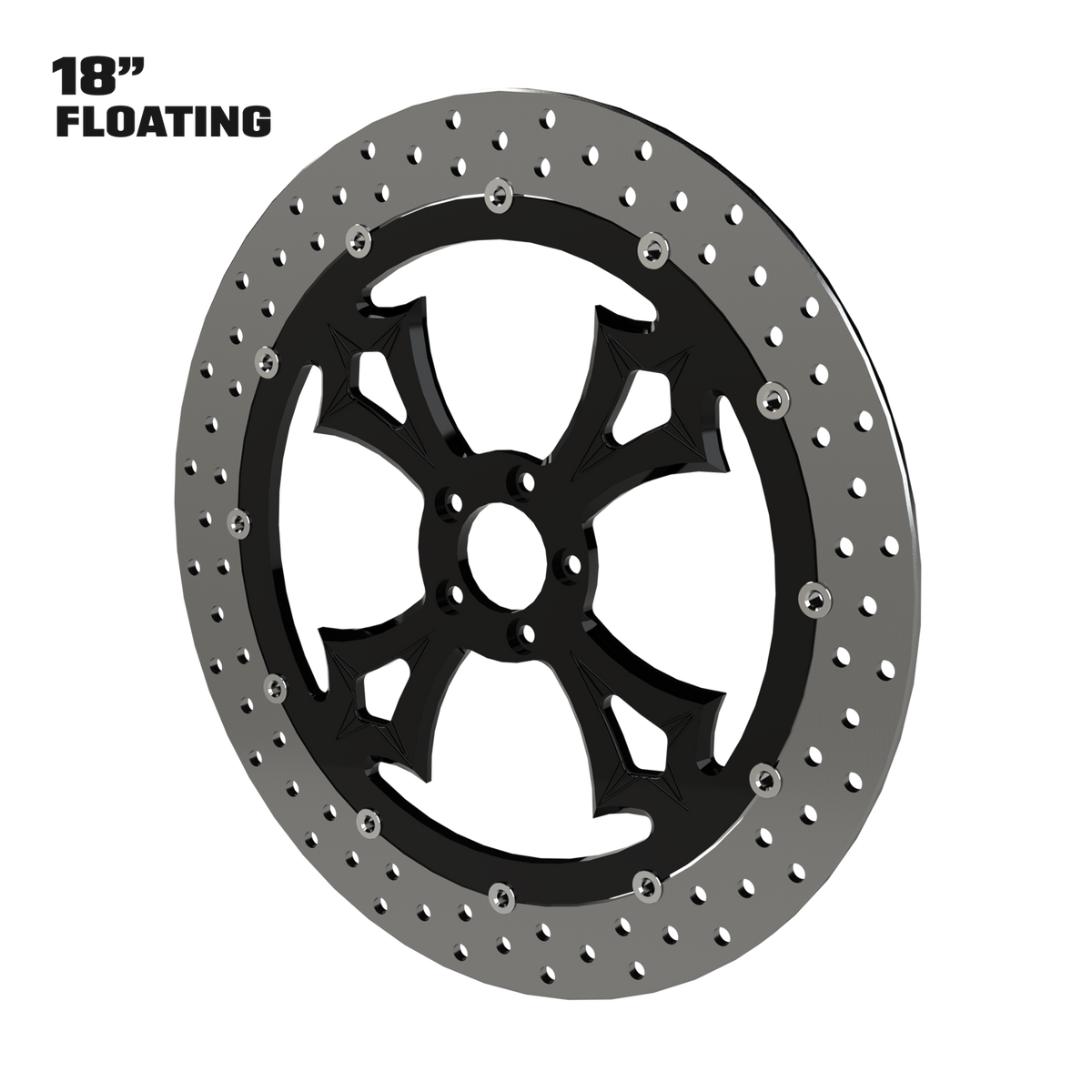 Barbaric Tendencies 18" floating rotor in black