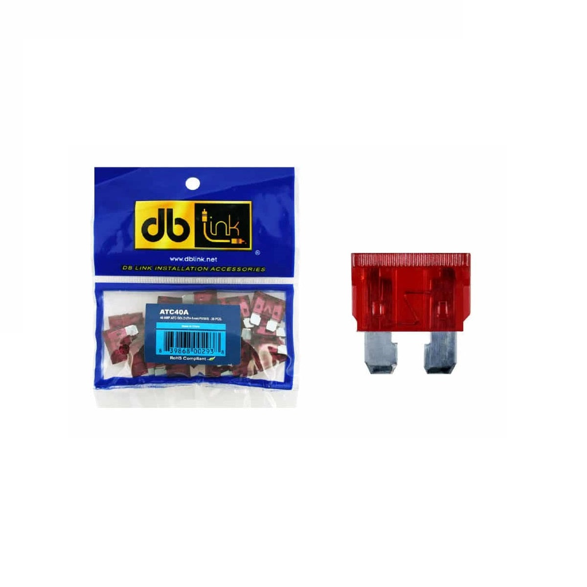 DB Link ATC40A : 40 Amp Atc Fuse/25 Pcs/Bag
