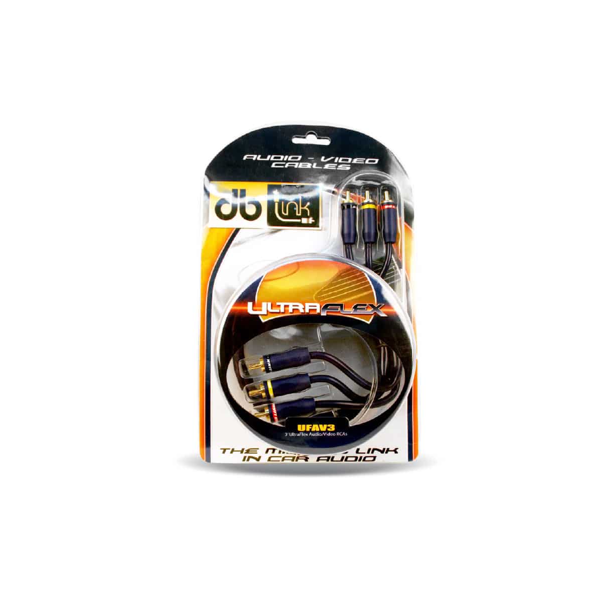 DB Link UFAV3 : 3in Double Shielded Audio / Video Rca