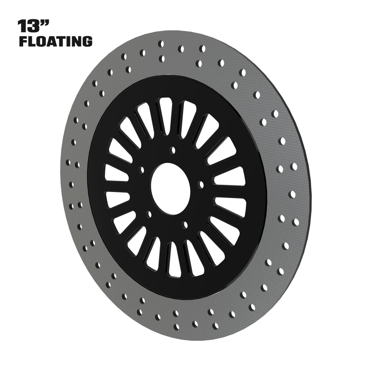 Big Fatty 13" floating rotor in black