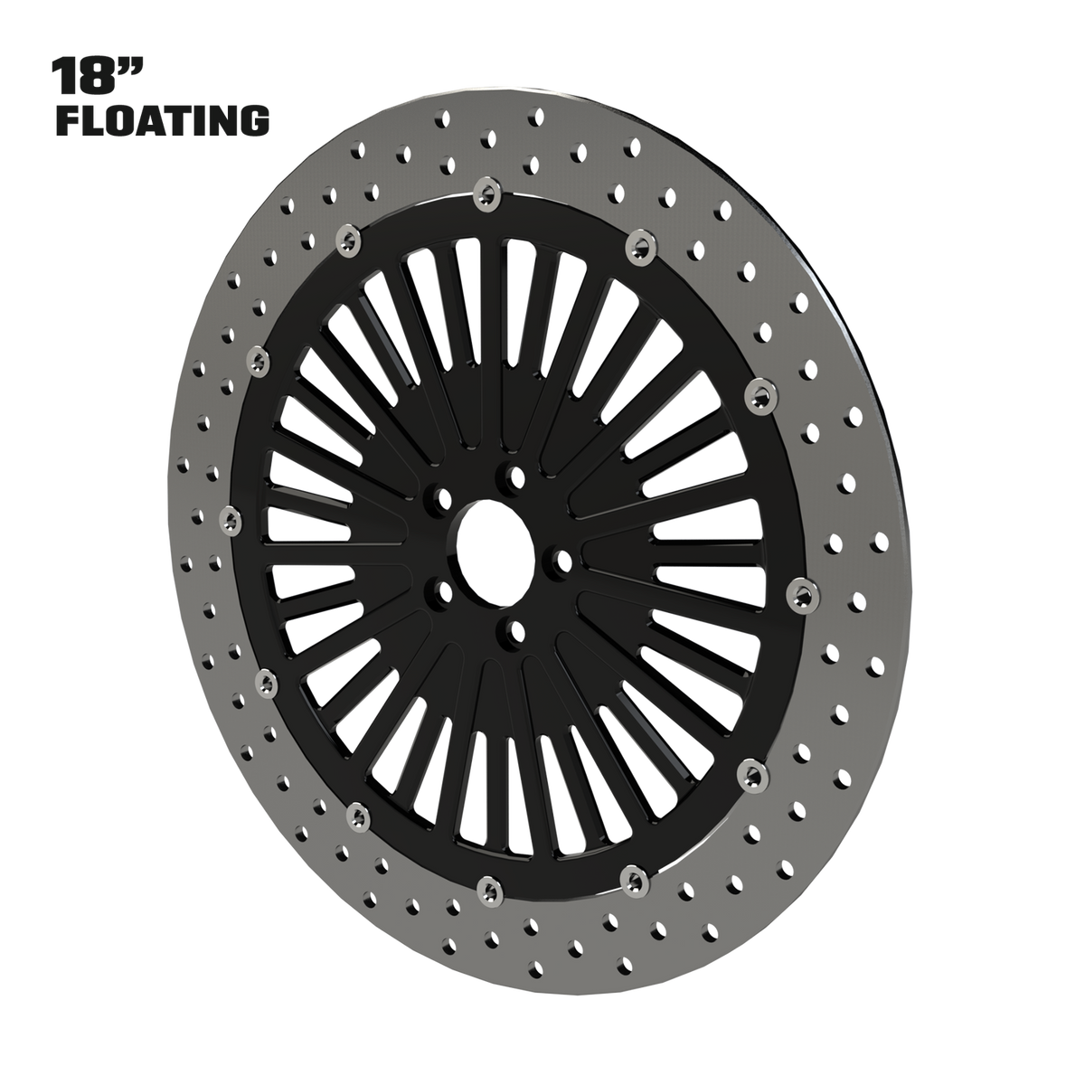 Big Fatty 18" floating rotor in black