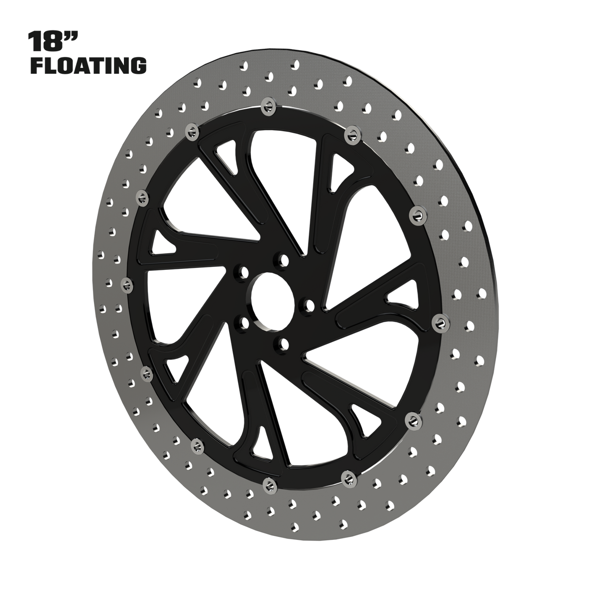 Blade Runner 18" floating rotor in black
