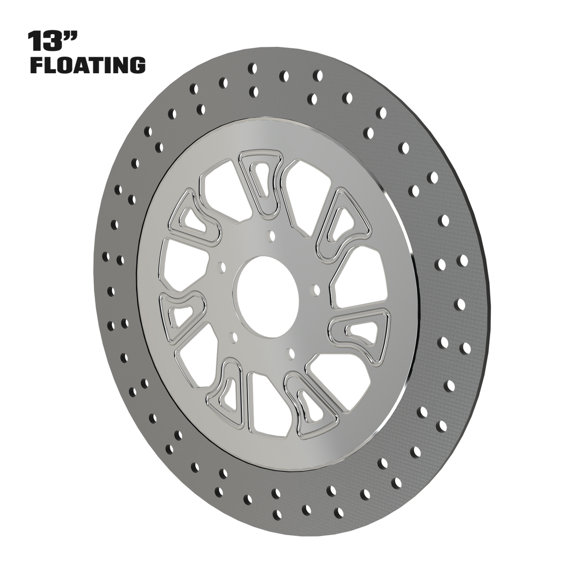 Blade Runner 13" floating rotor in polished
