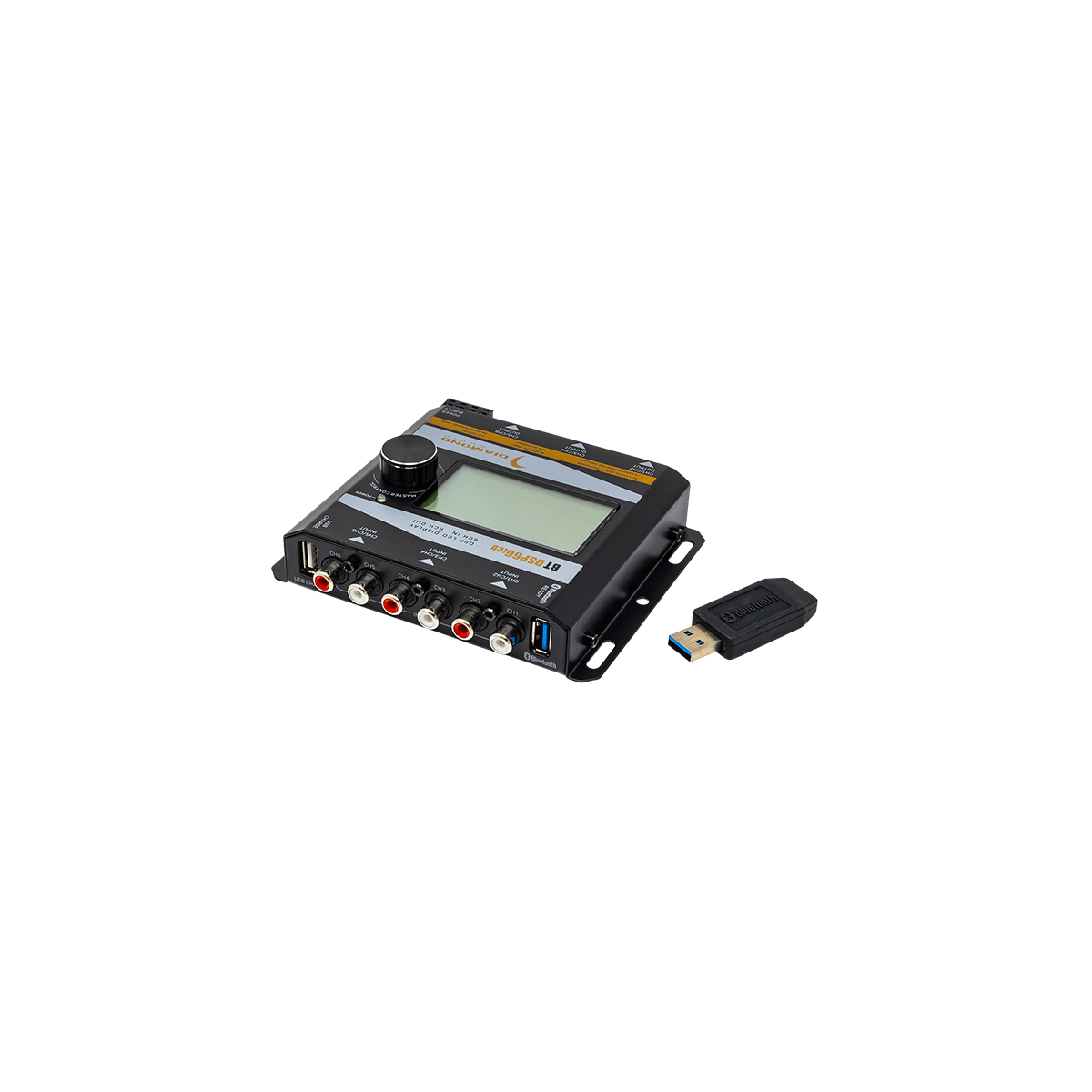 Diamond Audio 6-Channel Digital Signal Processor W/Bluetooth & LCD Display - BTDSP66LCD