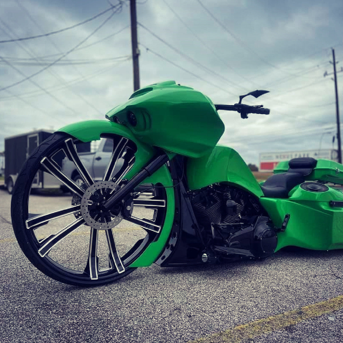 Syndicate 3D Harley Black Double Cut Wheels