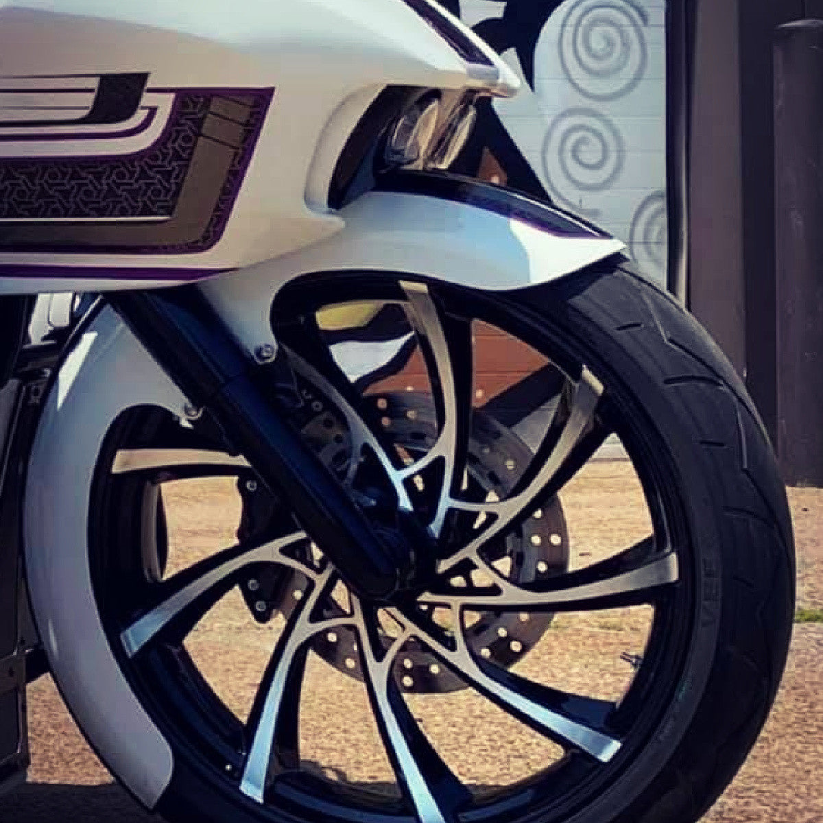 XR9 3D Harley Black Double Cut Wheels